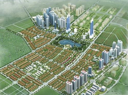 Khu đô thị mới Dương Nội được chia thành nhiều phân khu chính khác nhau